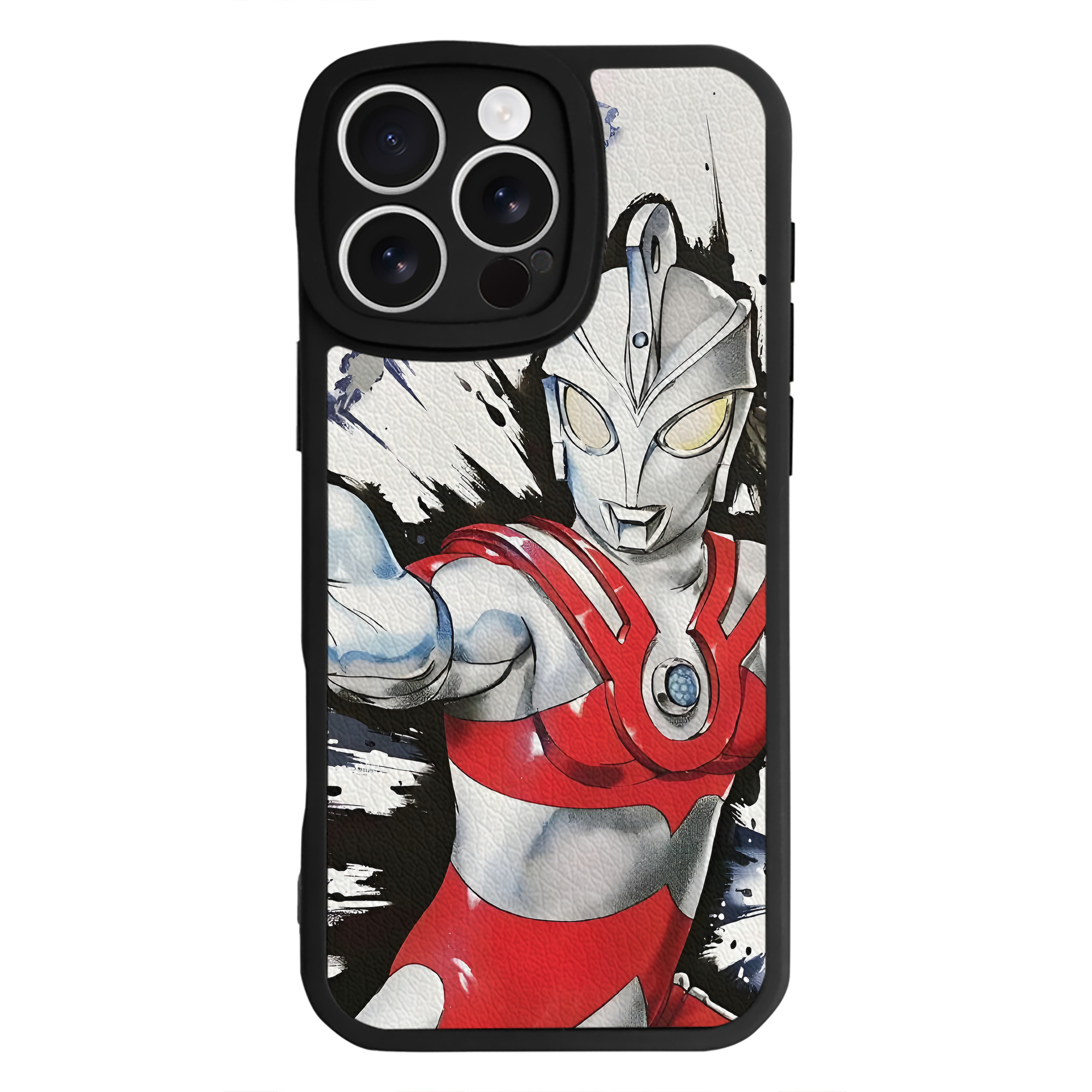 （画像用） ウルトラマン Ultraman 【iPhone 16シリーズ対応】シリコンスマホケース（レザー調） 材質：シリコン